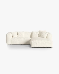 COLTAR MARTINA, FILDES, 280 CM, DREAPTA, CU TAPITERIE DIN TEXTIL BOUCLE MONET, MICADONI