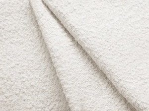 COLTAR MILEY, CU 3 LOCURI, PE DREAPTA, ALB, CU TAPITERIE DIN TEXTIL BOUCLE BALOO, MICADONI - Img 5
