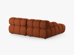 COLTAR MODULAR BELLIS, PE STANGA, CARAMIZIU, CU TAPITERIE DIN TEXTIL STRUCTURAT LIBERTY, MICADONI - Img 3