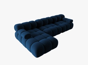 COLTAR MODULAR BELLIS, STANGA, 3 LOCURI, 282 CM, DIVERSE CULORI SI MATERIALE, DESIGN DEOSEBIT - Img 19