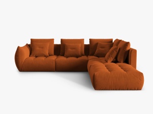 COLTAR MODULAR BLOOM DREAPTA, 4 LOCURI, 316 CM, DIVERSE CULORI SI MATERIALE, DESIGN DEOSEBIT - Img 3