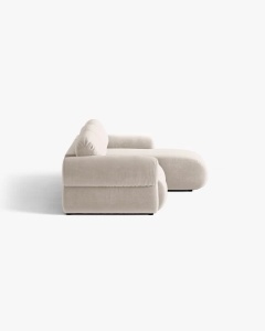 COLTAR MODULAR, OPHELIA, BEJ, PE DREAPTA, 297 CM, CU TAPITERIE DIN TEXTIL CATIFEA VENUS, MICADONI - Img 3