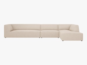 COLTAR MODULAR RUBY, DREAPTA, 5 LOCURI, 366 CM, DIVERSE CULORI SI MATERIALE, DESIGN DEOSEBIT - Img 12