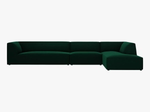 COLTAR MODULAR RUBY, DREAPTA, 5 LOCURI, 366 CM, DIVERSE CULORI SI MATERIALE, DESIGN DEOSEBIT - Img 22