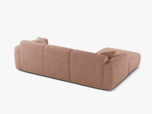 COLTAR MOLINO, 225 CM, PE STANGA, BEJ, CU TAPITERIE DIN TEXTIL BOUCLE BALOO, MICADONI - Img 3