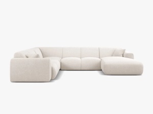 COLTAR PANORAMIC MOLINO, PE STANGA, BEJ DESCHIS, 326 CM, , CU TAPITERIE DIN TEXTIL CHENILLE EDEN, MICADONI - Img 2