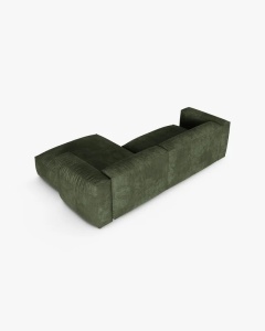 COLTAR PE DREAPTA MARTINA, 180X176 CM, ADANCIME SCAUN 90 CM, VERDE, TAPITAT CU TAPITERIE DIN TEXTIL CATIFEA VOGUE, MICADONI - Img 4