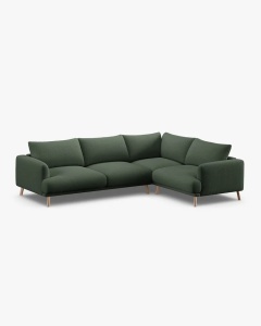 COLTAR PE DREAPTA, NAOMI, VERDE MUSCHI, 280X195 CM, TAPITAT CU TAPITERIE DIN TEXTIL STRUCTURAT LIBERTY, MICADONI - Img 3