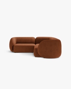 COLTAR PE STANGA, KATE, CARAMIZIU, 252X220 CM, TAPITAT CU TAPITERIE DIN TEXTIL BOUCLE BALOO, MICADONI - Img 2