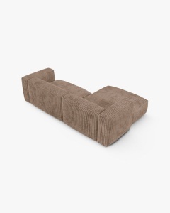 COLTAR PE STANGA MARTINA, 180X176 CM, ADANCIME SCAUN 90 CM, GHINDA, TAPITAT CU TAPITERIE DIN TEXTIL CORDOI TILIA, MICADONI - Img 4