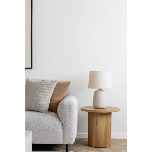 COLTAR SALVADOR 265CM, DIN LEMN SI TEXTIL, STANGA, CULOARE GRI DESCHIS, HOUSE NORDIC - Img 6