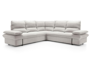 COLTAR SOFIA, CU FUNCTIE DE DORMIT, TESATURA GRUPA II, CONFECTIONATA DIN TEXTIL, METAL SI SPUMA POLIURETANICA, STIL MODERN - Img 1