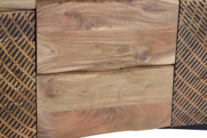 COMODA/BUFET KAMIL 160CM, DIN LEMN DE ACACIA/METAL, 2 USI GINER Y COLOMER - Img 5