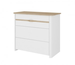 COMODA CU 3 SERTARE PENTRU CAMERA BEBELUS RUBAN DESIGN MODERN - Img 2