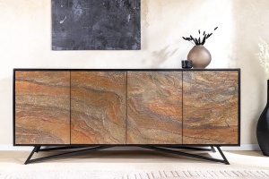 COMODA ELEGANTA, MOUNTAIN SOUL 175CM, LEMN DE SALCAM, MDF, ASPECT DE PIATRA, INVICTA INTERIOR - Img 6