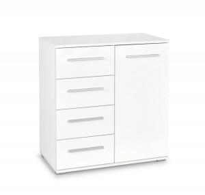 COMODA LIMA KM-2, ALBA, DIN PAL MELAMINAT, STIL MODERN - Img 1