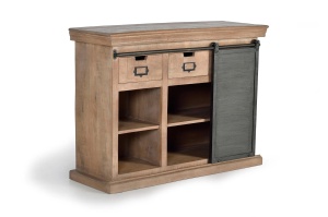 COMODA LIVING APARADOR 115CM, DIN LEMN DE MANGO SI METAL, CULOARE NATUR/GRI, ARTIM GROUP SELECTION - Img 3