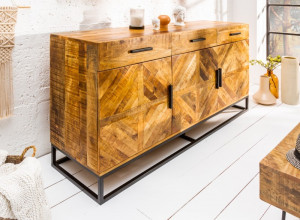 COMODA LIVING INFINITY MANGO 39239 DIN LEMN MASIV DE MANGO, DESIGN VINTAGE