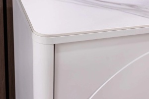 COMODA LIVING SAVOY 150CM, 3D, REALIZATA DIN MDF SI PLACA CERAMICA, CULOARE ALBA, ARTIM GROUP SELECTION - Img 7