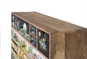 COMODA LIVING SOLIN 120CM, REALIZATA DIN LEMN DE MANGO, CULOARE MULTICOLOR, GINER Y COLOMER - Img 3