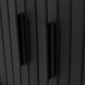 COMODA TV 120CM, ARTIM MEBLE, CU 2 USI, REALIZATA DIN MDF, CULOARE NEAGRA, STIL MODERN - Img 6