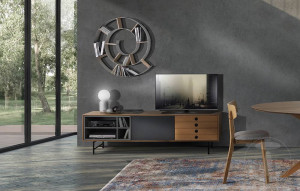 COMODA TV 170CM, CLEW, COD 4172, STIL MODERN, REALIZATA DIN MDF SI SUPORT DE METAL - Img 6