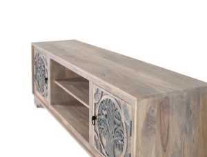 COMODA TV 180CM, LEMN DE MANGO, DESIGN ART DECO, GINER Y COLOMER - Img 4
