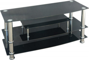 COMODA TV-862 NEGRU/CROM STIL MODERN - Img 2