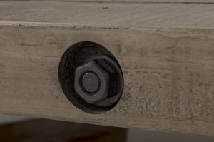 COMODA TV, FINCA 150CM, COD 40447, METAL SI LEMN PIN GRI, DESIGN INDUSTRIAL - Img 5