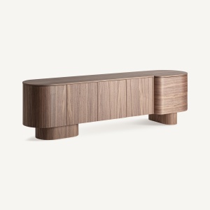 COMODA TV KEXBY 220CM, REALIZAT DIN MDF, FURNIR, STIL CONTEMPORAN, FINISAJ MARO, VICAL HOME - Img 2