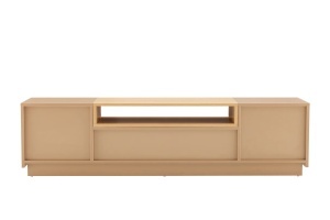 COMODA TV LOFT 160CM, REALIZATA DIN MDF SI FURNIR STEJAR, CULOARE GRI NATUR, ARTIM GROUP SELECTION - Img 6