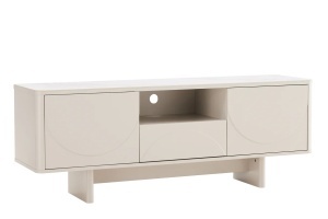 COMODA TV SAVOY 150CM, 3D, REALIZAT DIN MDF SI PLACA CERAMICA, CULOARE ALBA, ARTIM GROUP SELECTION - Img 10