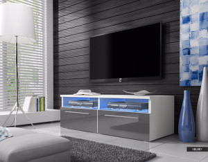 COMODA TV SIENA DIN LEMN SI PLACI LAMINATE - DIVERSE NUANTE - Img 4