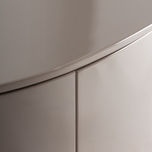 COMODA TV SINGEN 220CM, REALIZAT DIN MDF, FURNIR, STIL CONTEMPORAN, FINISAJ CREM, VICAL HOME - Img 5