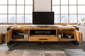 COMODA TV, THOR 200CM, DIN METAL SI LEMN MASIV DE PIN, ARTIM GROUP SELECTION - Img 8