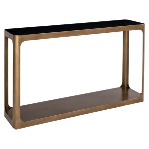 CONSOLA CLARIDGE 213816, CONFECTIONATA DIN METAL, CERAMICA SI STICLA, CULOAREA BEJ/NISIPIU/NEGRU, STIL MODERN - Img 2