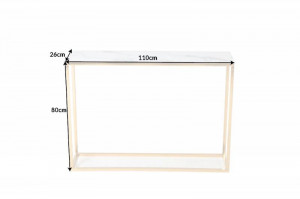 CONSOLA MODERNA, ELEGANCE 110CM, DIN STICLA CU EFECT DE MARMURA, COD 42171 - Img 6