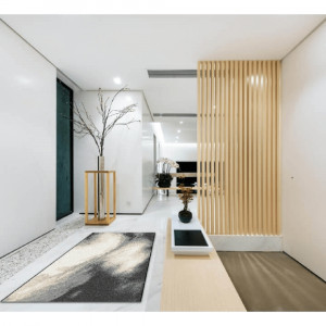 Covor 133x190 cm, alb/maro/negru, TOCAR, 0000206743 - Img 2