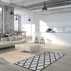 Covor 133x190 cm, gri/negru, TATUM TIP 2, 0000206761 - Img 3