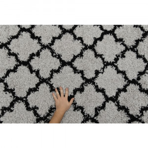 Covor 160x235 cm, gri/negru, TATUM TIP 2, 0000206760 - Img 2