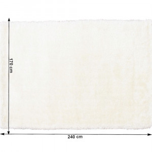 Covor 170x240 cm, alb, AMIDA, 0000194092