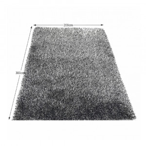 Covor 200x300 cm, crem/negru, VILAN, 0000194109 - Img 3