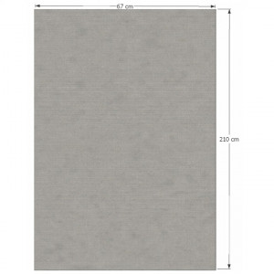 Covor 67x210 cm, gri, FRODO, 0000194655 - Img 4