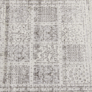 Covor vintage 140x200 cm, gri, ELROND, 0000194618 - Img 3