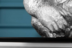 DECORATIUNE GORILLA, 40CM, METAL, COD 43195, DESIGN RETRO - Img 4