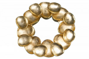DECORATIUNE OGLINDA PERETE, VARIATION 70CM, COD 43222, METAL, DESIGN INDUSTRIAL - Img 5