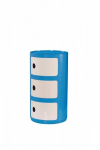 DULAP DE BIROU ALF ALBASTRU STIL MODERN HALMAR