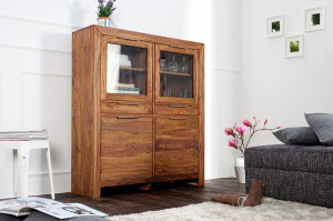 DULAP DIN LEMN MASIV 140CM, DIN LEMN MASIV DE TRANDAFIR, DESIGN RUSTIC, ARTIM GROUP SELECTION - Img 1