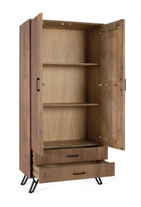 DULAP ELEGANT AURIS 90CM, REALIZAT DIN LEMN DE MANGO SI METAL, CULOARE NATUR, GINER Y COLOMER - Img 3