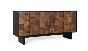 DULAP LIVING 160CM, COD 2279, LEMN DE MANGO, GINER Y COLOMER, STIL MODERN - Img 2
